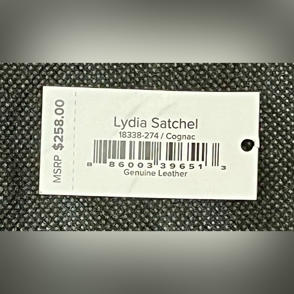 Vera Bradley Genuine Leather Lydia Satchel Cognac - Picture 14 of 14